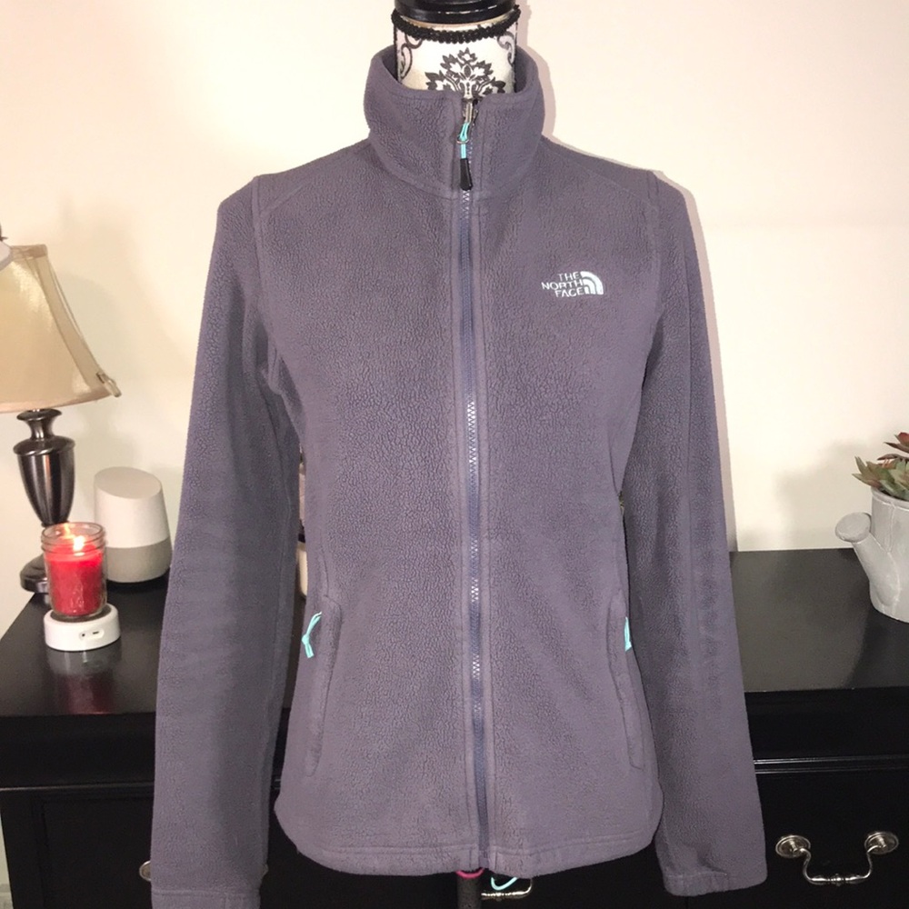 The North Face Fleece Jacket in Purple and Blue with Full Zip Size Small - Picture 2 of 11